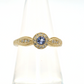 Yellow Gold Tanzanite Ring with Diamond Accents