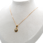 Yellow Gold Diamond Flower Earring and Necklace Set